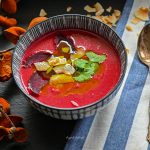 Zupa krem z buraka z mlekiem kokosowym